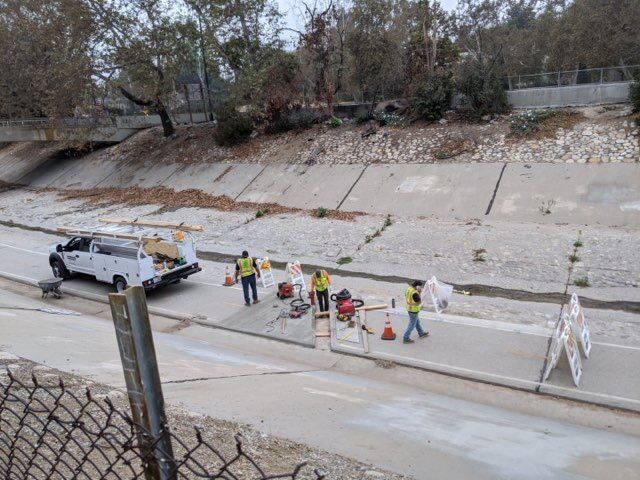 Arroyo-Seco Bike Path repair